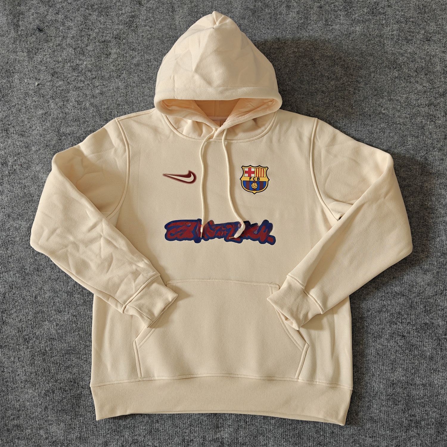 Barcelona x Travis Scott Team Logo On Both Sides Unisex Pullover Hoodie - Unitedfutballjersey