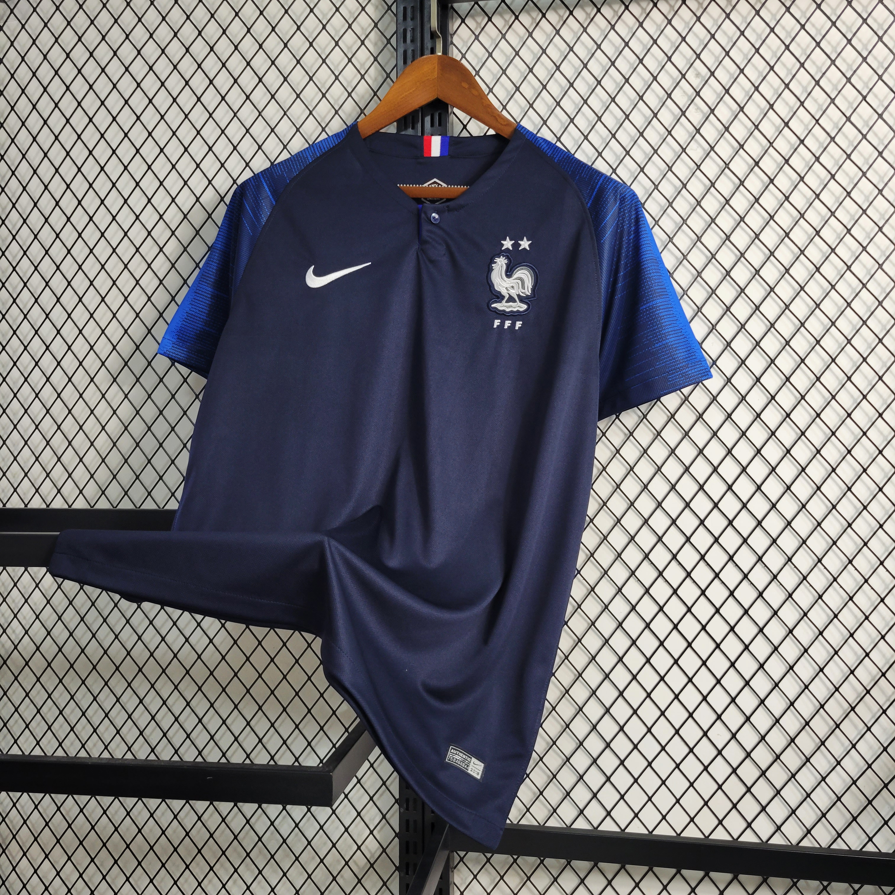 Retro France 2018 Home Stadium Jersey - Unitedfutballjersey