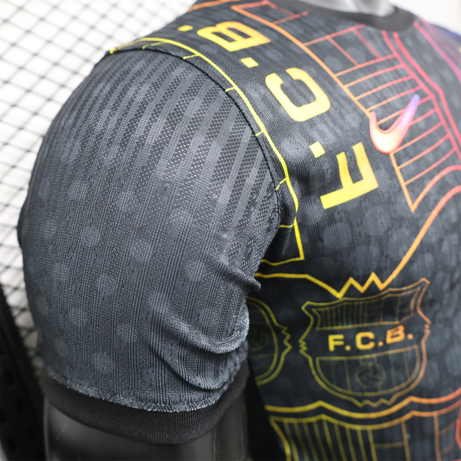 Barcelona 24-25 Black Fluorescent ICON Special Edition Jersey - Player Version - Unitedfutballjersey