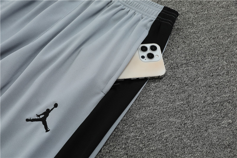 Paris Saint-Germain PSG 23-24 Long Sleeve Training Set -Light Gray - Unitedfutballjersey