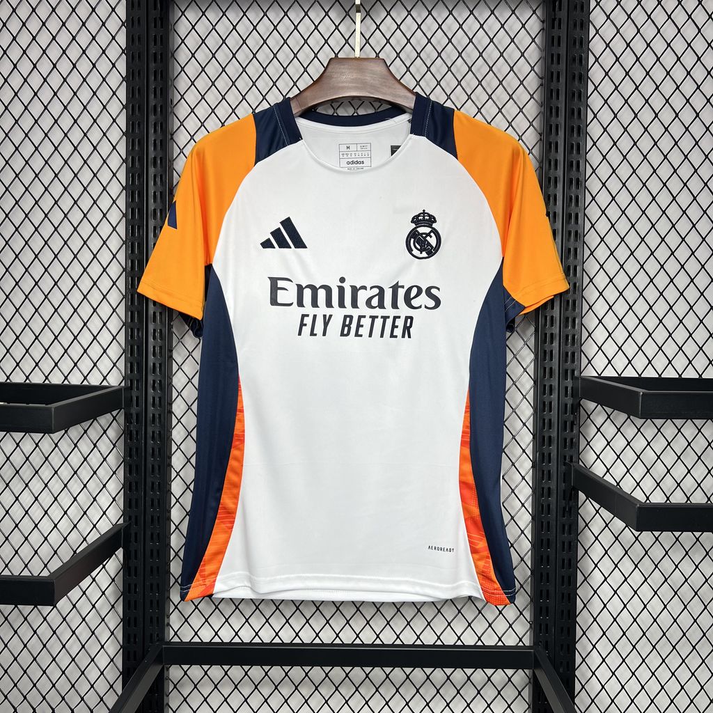 Real Madrid 24-25 White Pre-Match Jersey - Fans Version - Unitedfutballjersey