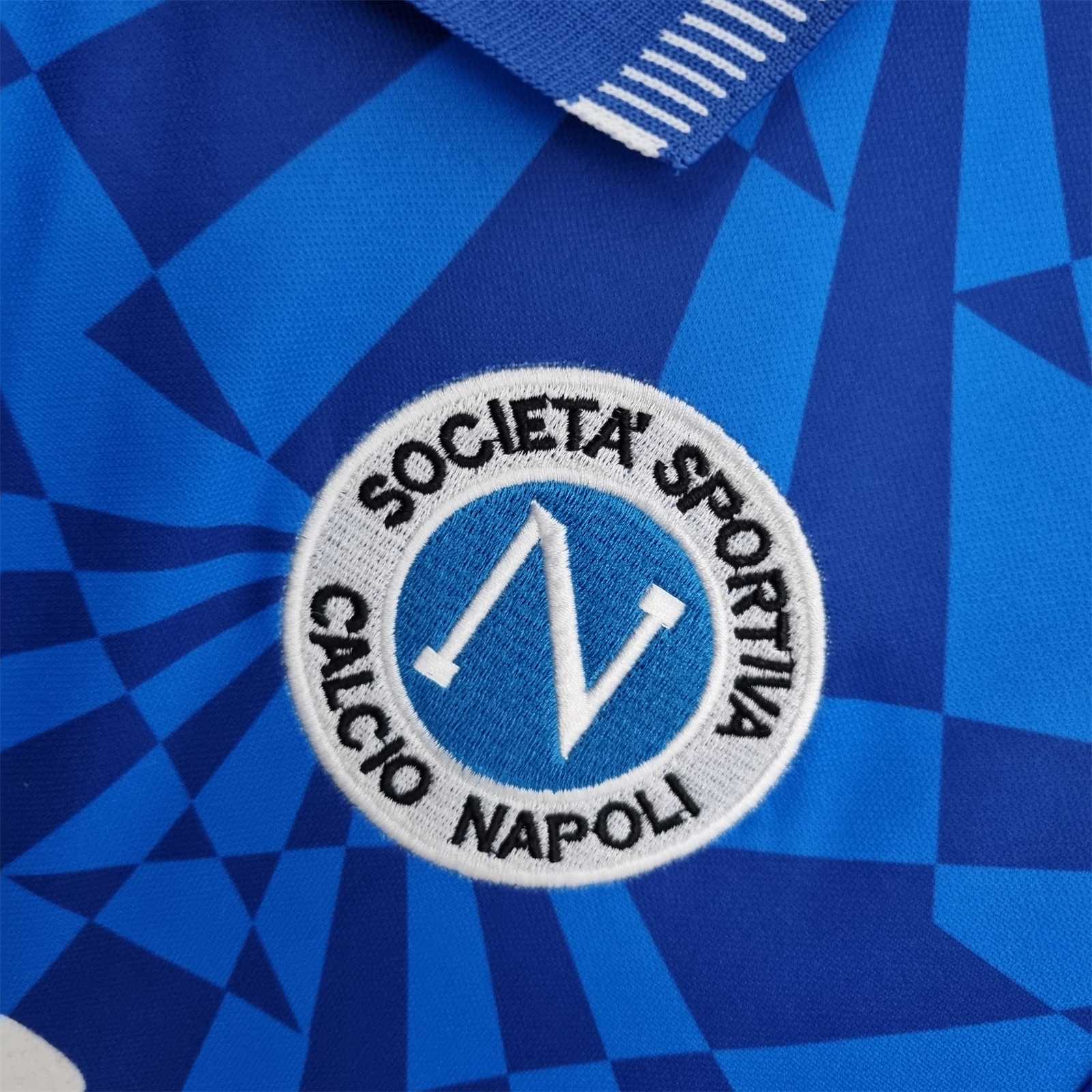 Retro Napoli 1991-93 Home Stadium Jersey - Unitedfutballjersey
