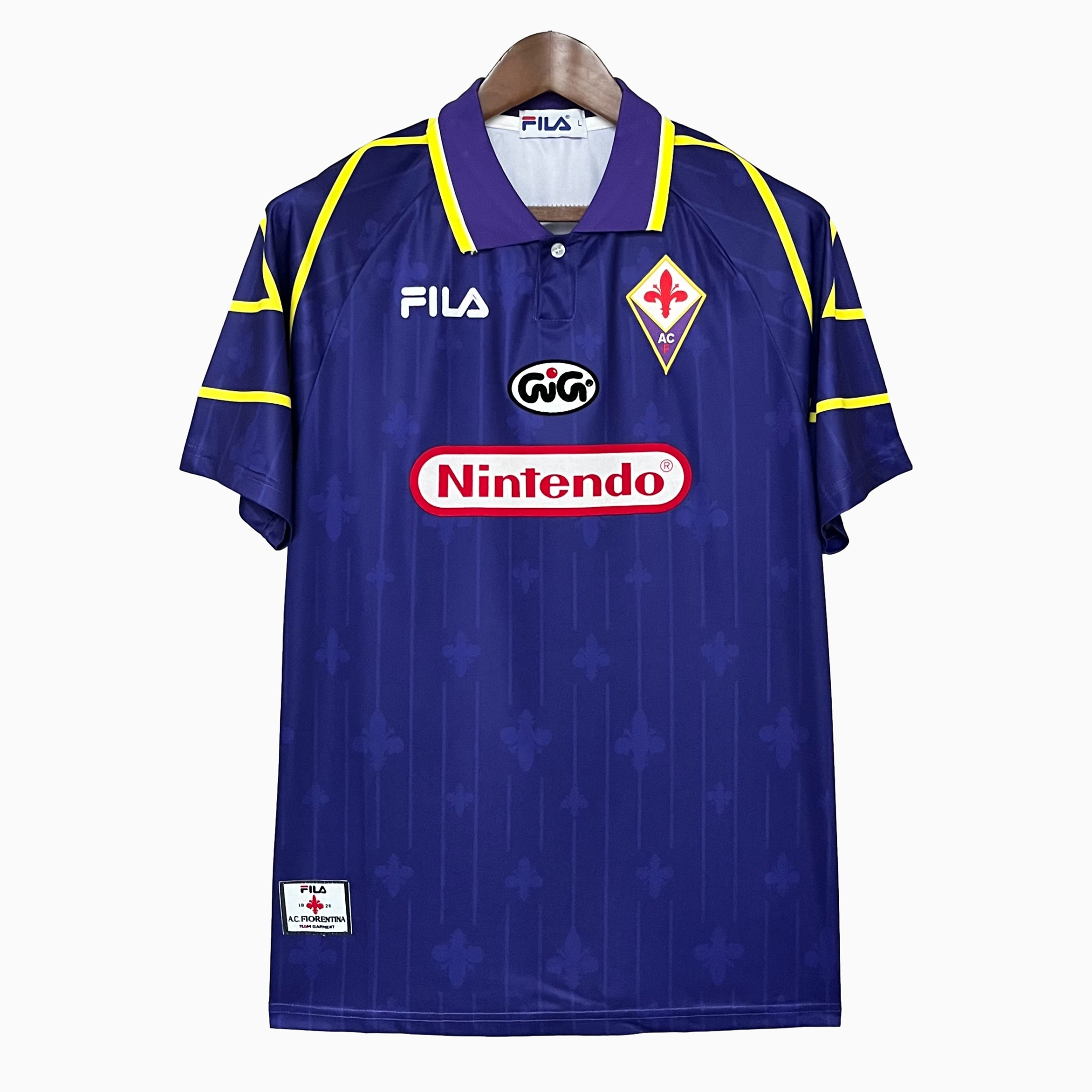 Retro Fiorentina 1997-98 Home Stadium Jersey - Unitedfutballjersey
