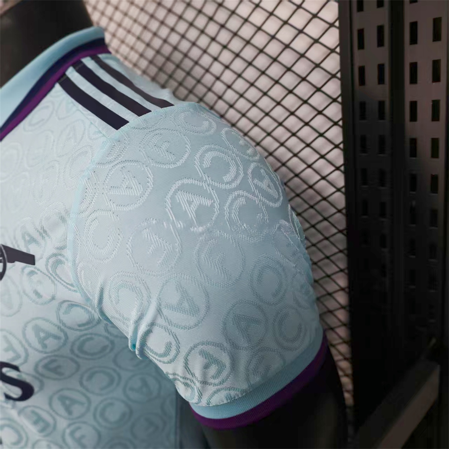 Arsenal 25-26 Light Blue POLO Letter Pattern Special Jersey - Player Version - Unitedfutballjersey