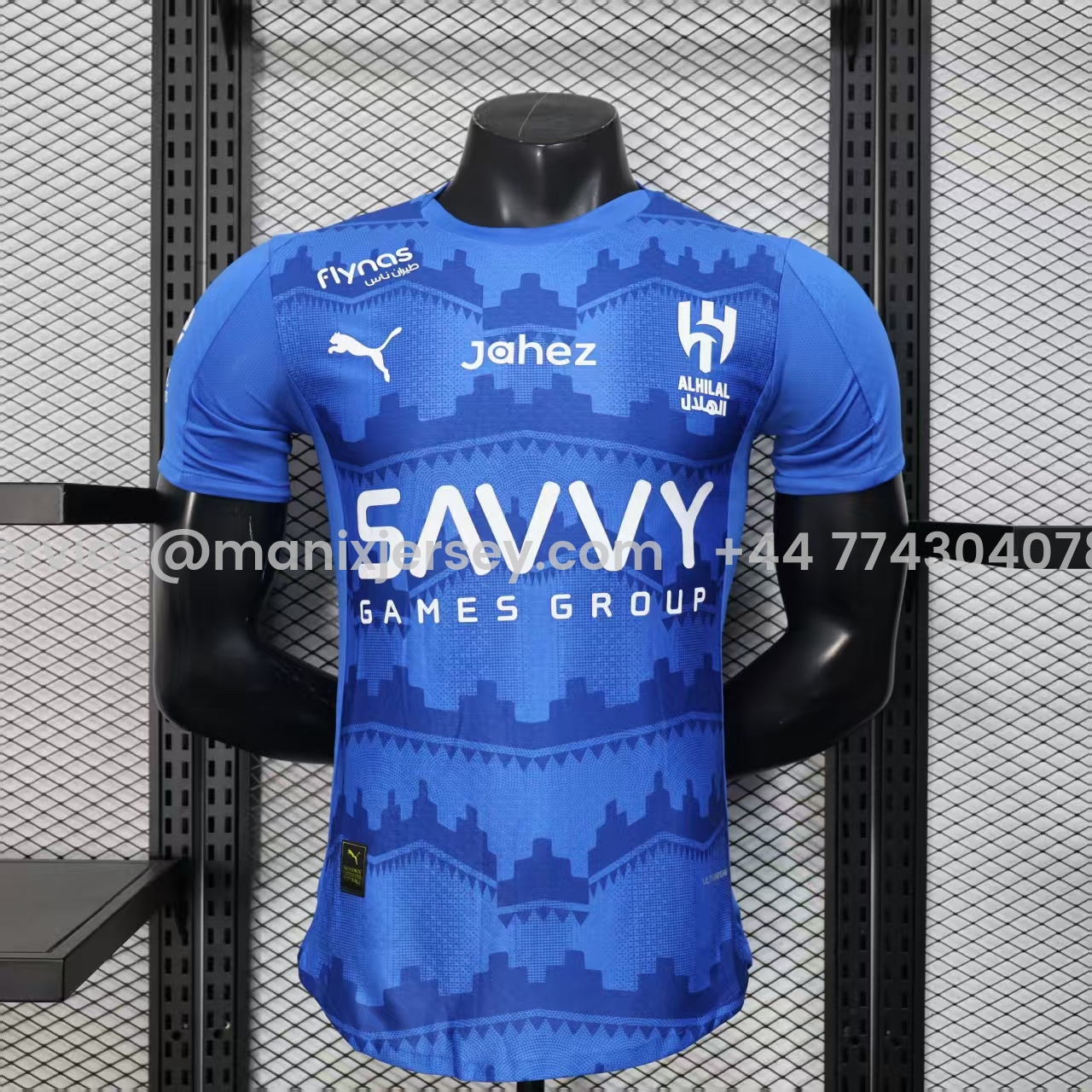 Al Hilal Riyadh Crescent 25-26 Home Blue Jersey - Player Version - Unitedfutballjersey