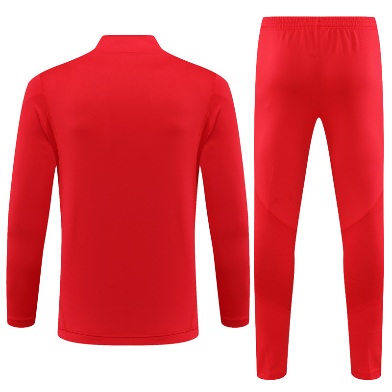 Flamengo 23-24 Long Sleeve Training Set -Red - Unitedfutballjersey