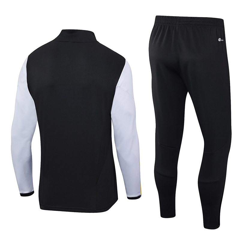 Algeria Olympic TEAM 23-24 Long Sleeve Training Set -Black and White - Unitedfutballjersey