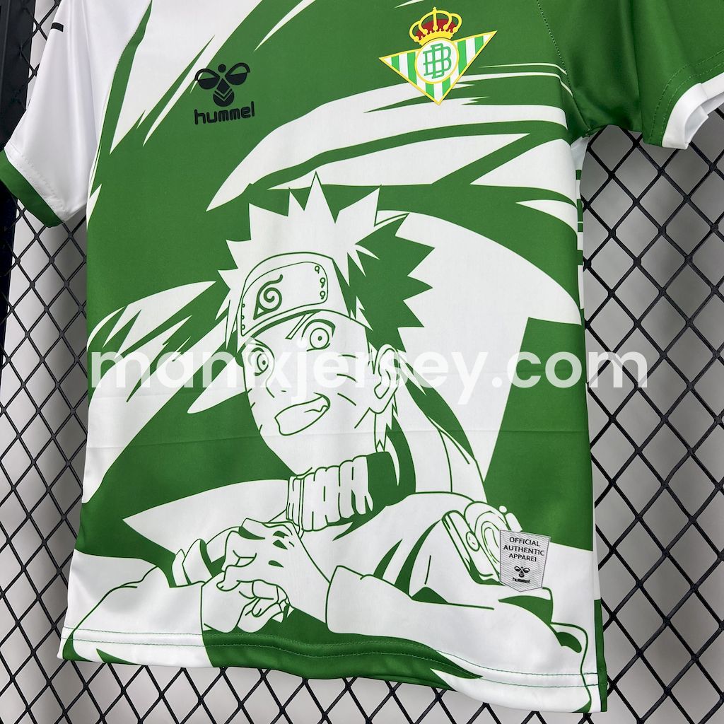 Real Betis 25-26 NARUTO Special Edition Kids Kit - Unitedfutballjersey