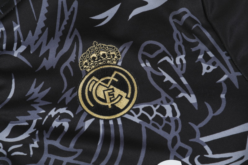 Real Madrid 23-24 Long Sleeve Training Set - Black Dragon - Unitedfutballjersey