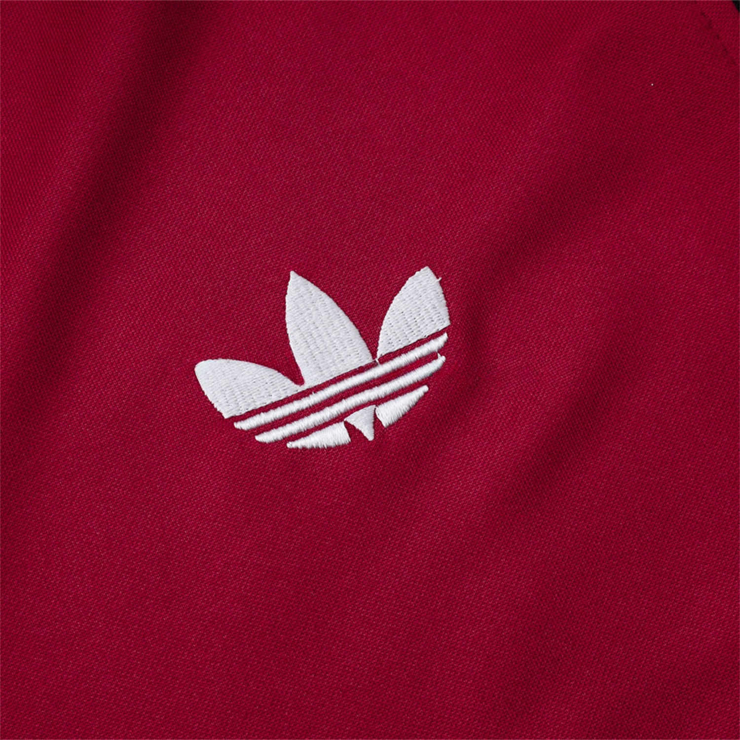 Manchester United 24-25 Kids Throwback Jacket Training Tracksuit - Date Red Jackets & Black Pants - Unitedfutballjersey