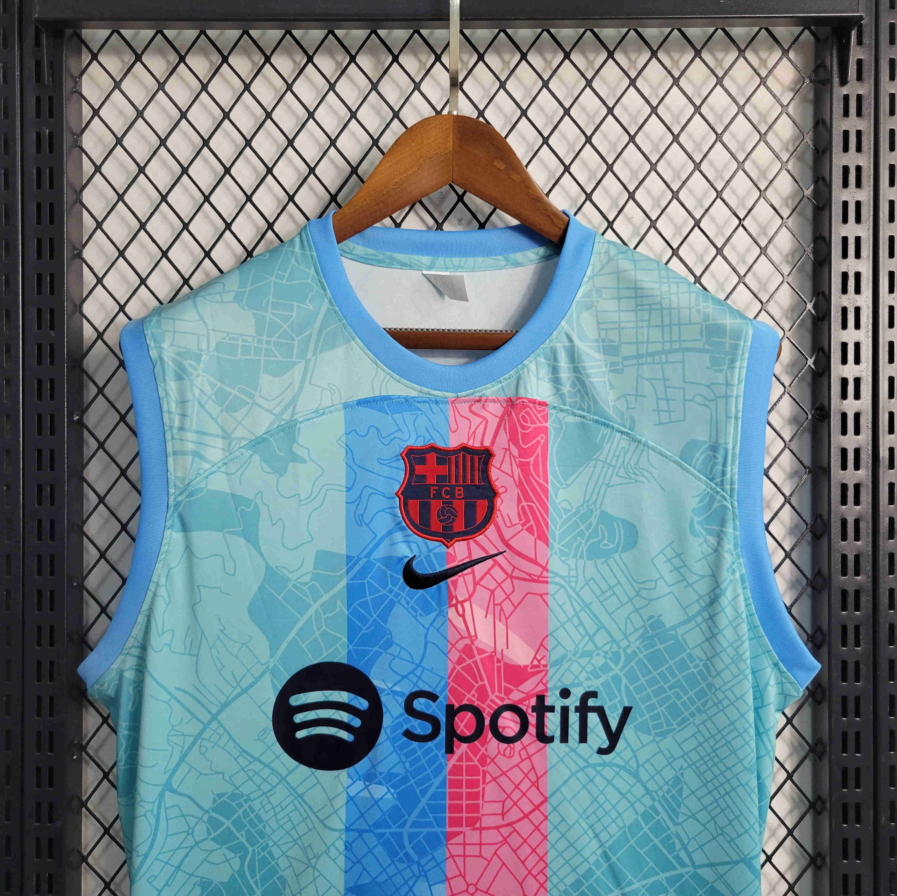 B.A.R.S.A 23/24 Blue Training Vest - Unitedfutballjersey