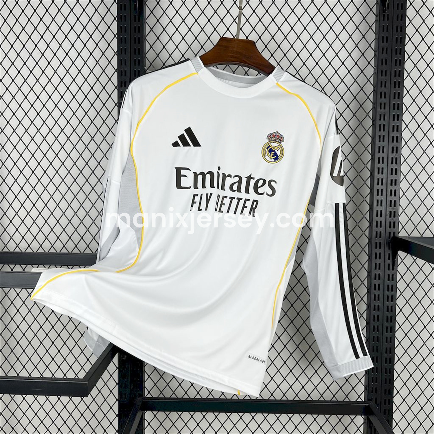 Real Madrid 25-26 Home Long Sleeves Jersey (Leaked Version) - Fans Version - Unitedfutballjersey