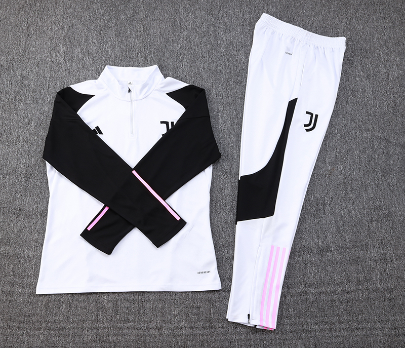 Juventus 23-24 Long Sleeve Training Set - White - Unitedfutballjersey