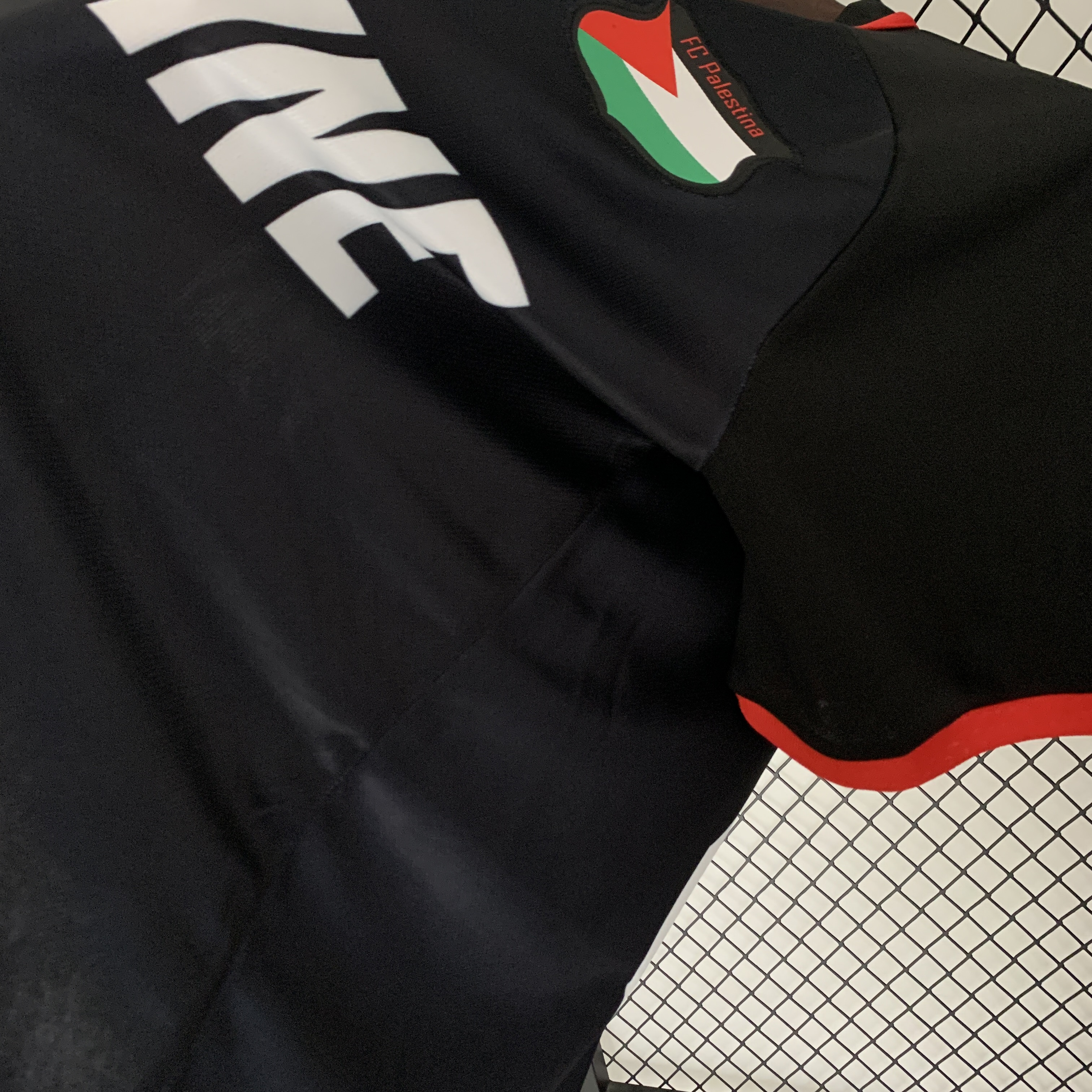 FC Palestina 23-24 Black Centre Striped Jersey - Fans Version - Unitedfutballjersey