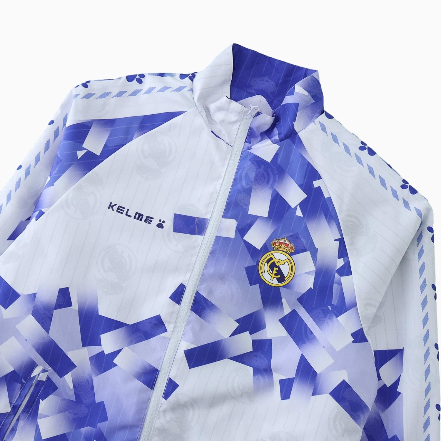 Retro Real Madrid 1996-97 Double Sided Reversible Windbreaker - Blue & Green - Unitedfutballjersey