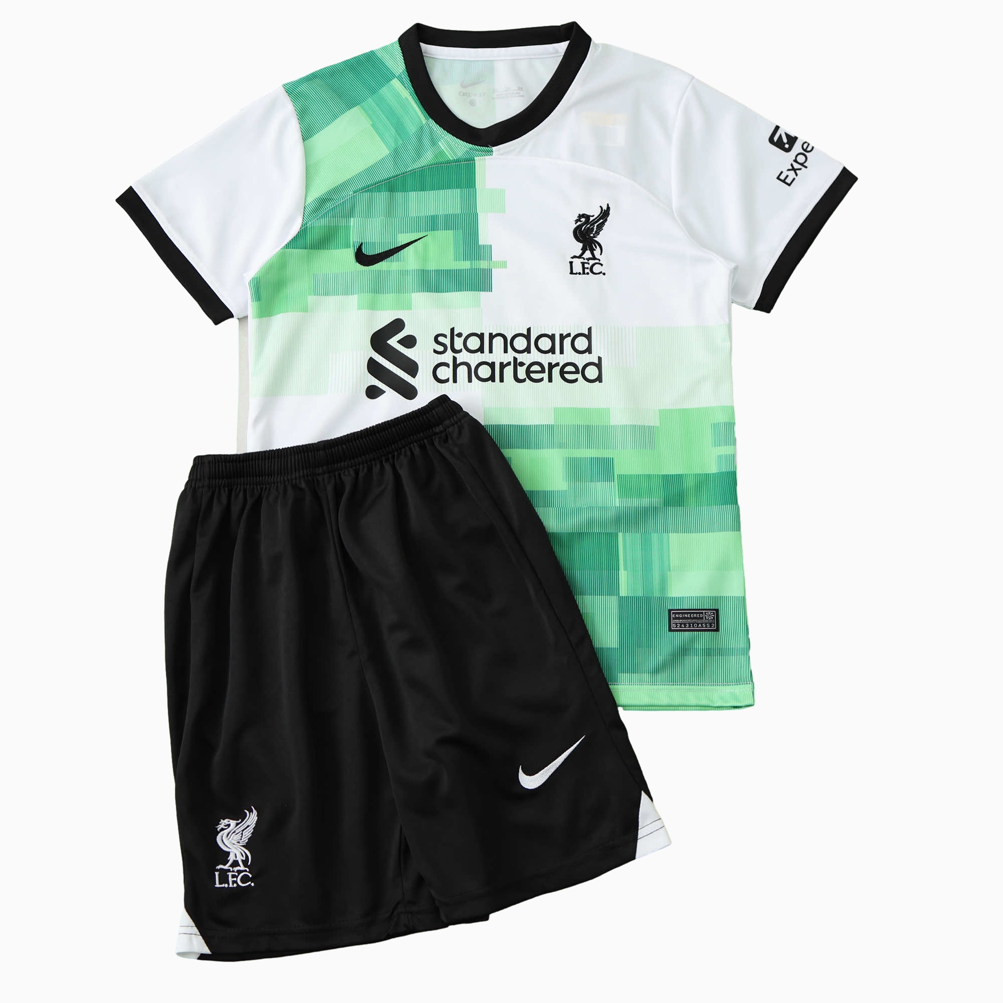 Liver.pool 23-24 Away Stadium Kids Kit - Unitedfutballjersey