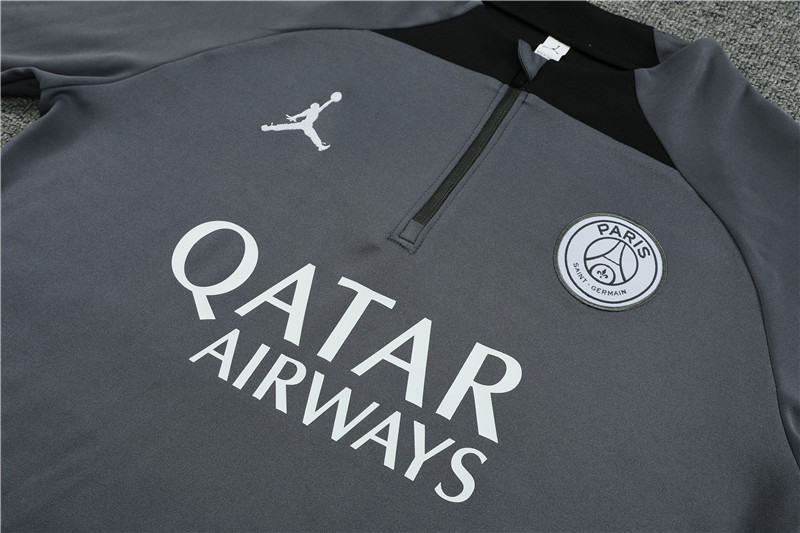 Paris Saint-Germain PSG 23-24 Long Sleeve Training Set -Deep Gray - Unitedfutballjersey