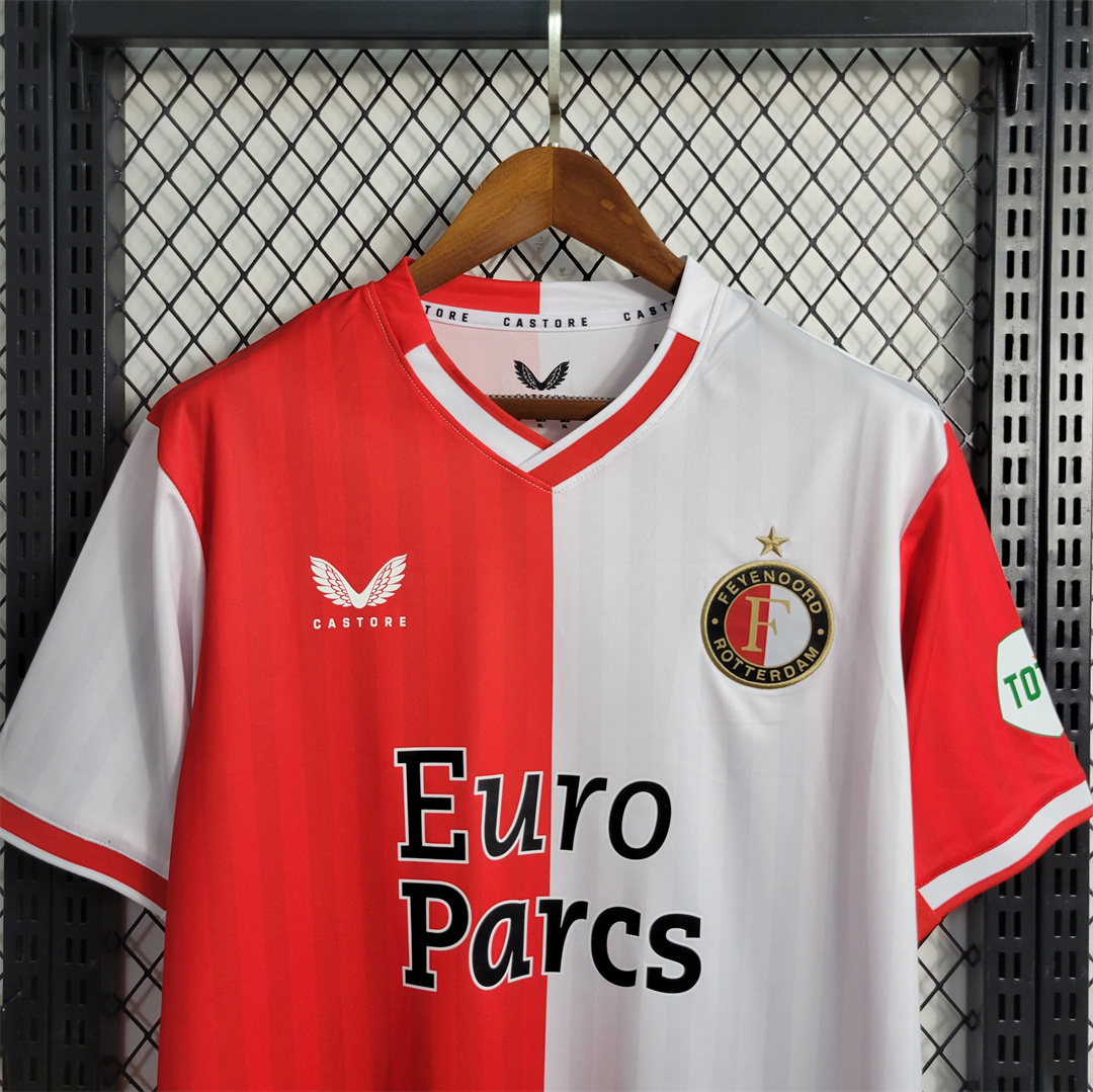 Feyenoord 23-24 Home Stadium Jersey - Fans Version - Unitedfutballjersey