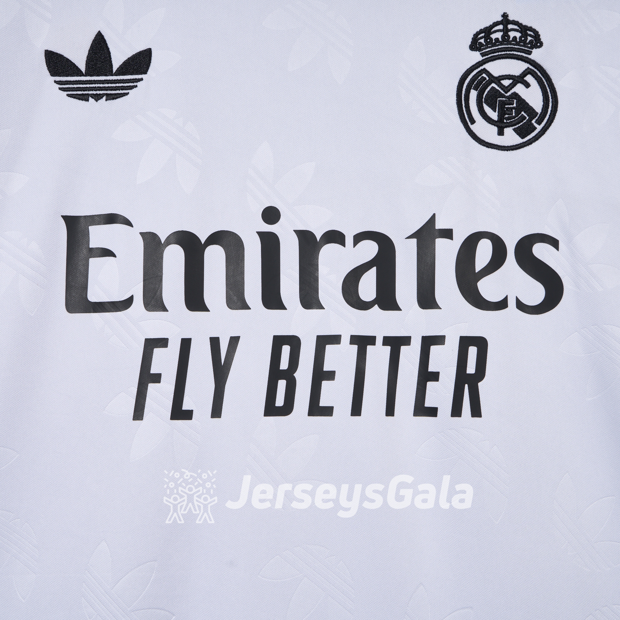 Real Madrid 24-25 Trefoil White Jersey - Fans Version - Unitedfutballjersey