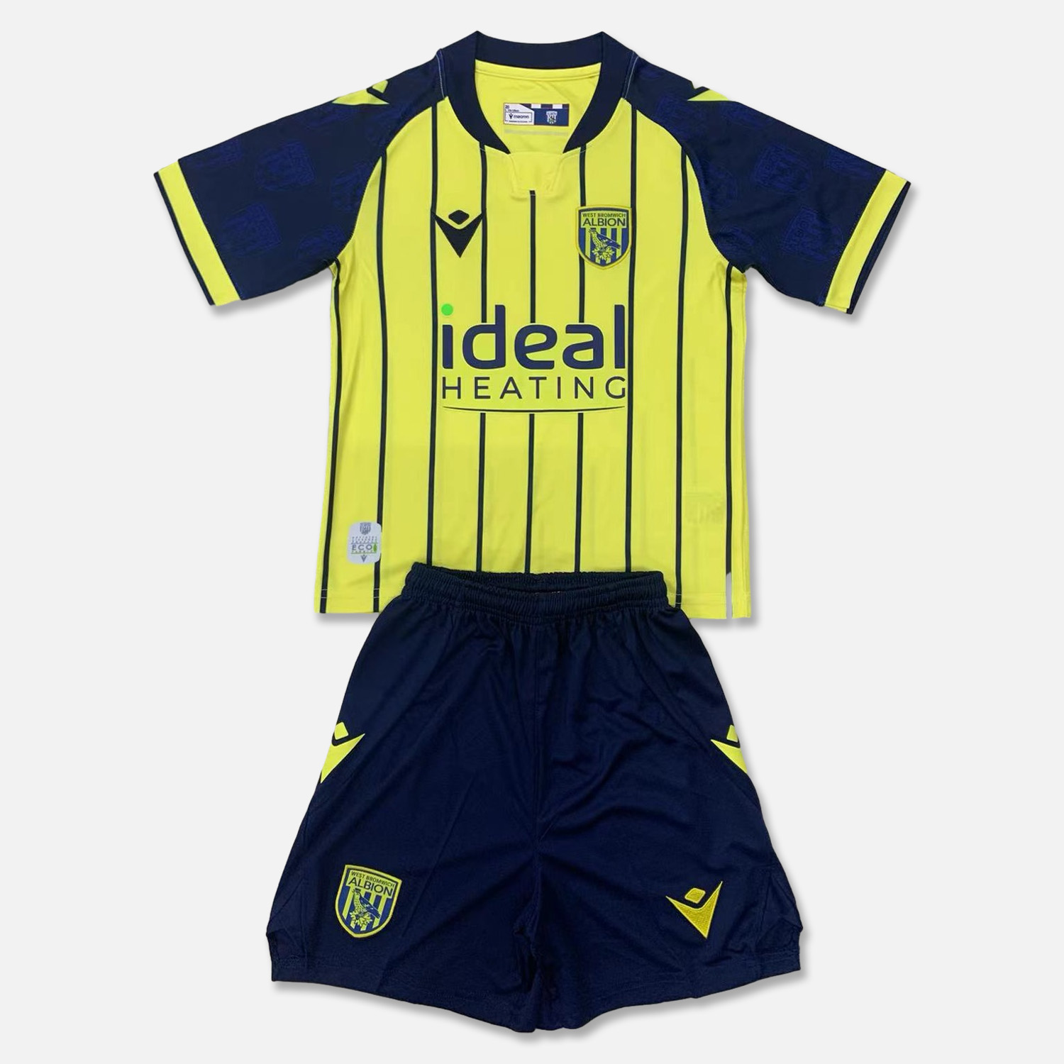 West Bromwich 24-25 Away Kids Kit - Unitedfutballjersey