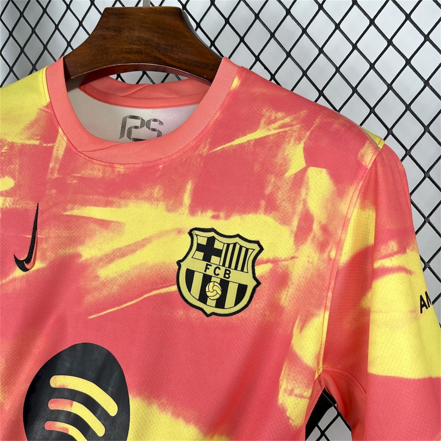 B.A.R.S.A 25-26 Yellow and Orange Camouflage Jersey - Fans Version - Unitedfutballjersey