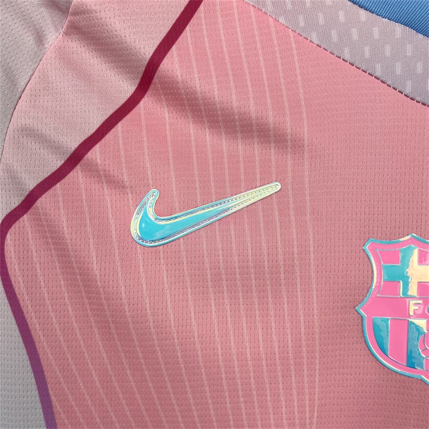 B.A.R.S.A 25-26 T90 White Lines Pink Special Jersey - Fans Version - Unitedfutballjersey