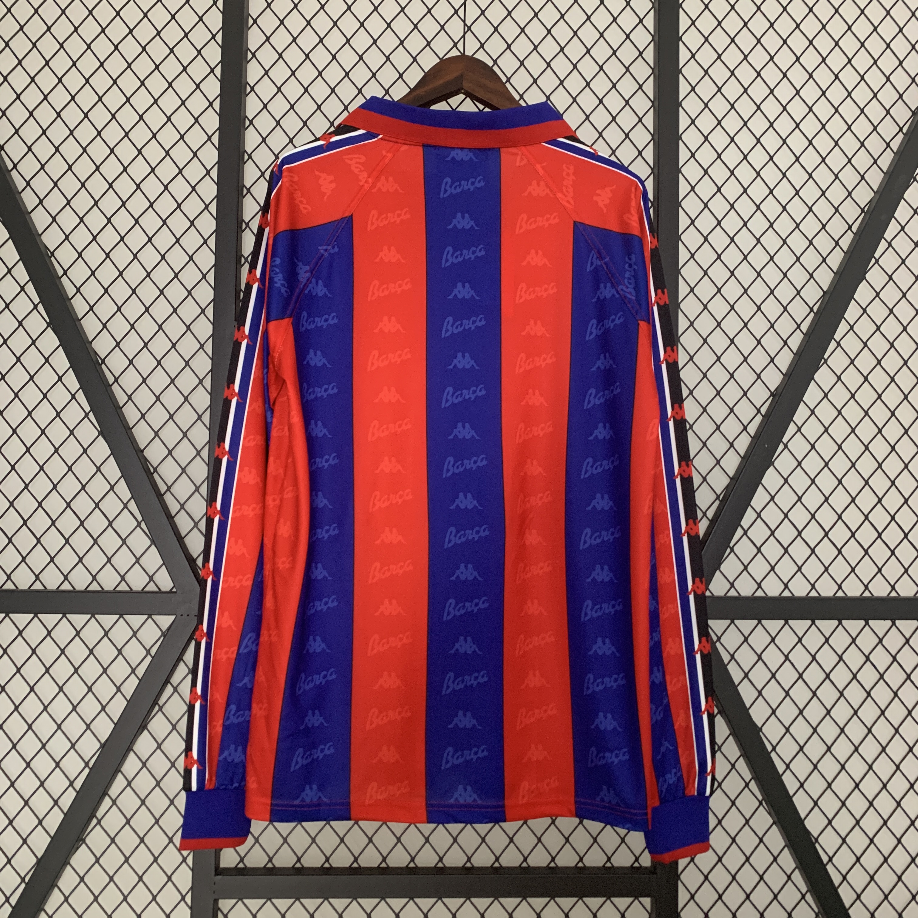 Retro Barcelona 96-97 Home Stadium Long Sleeve Jersey - Unitedfutballjersey