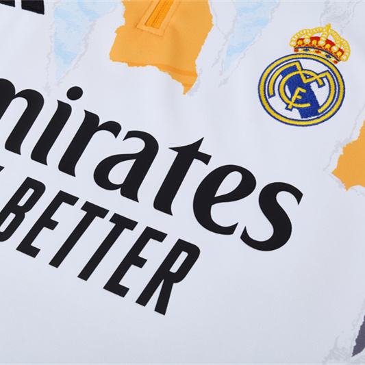 Real Madrid 2025 Kids Long Sleeve Training Set - Three Color Mixing - Unitedfutballjersey