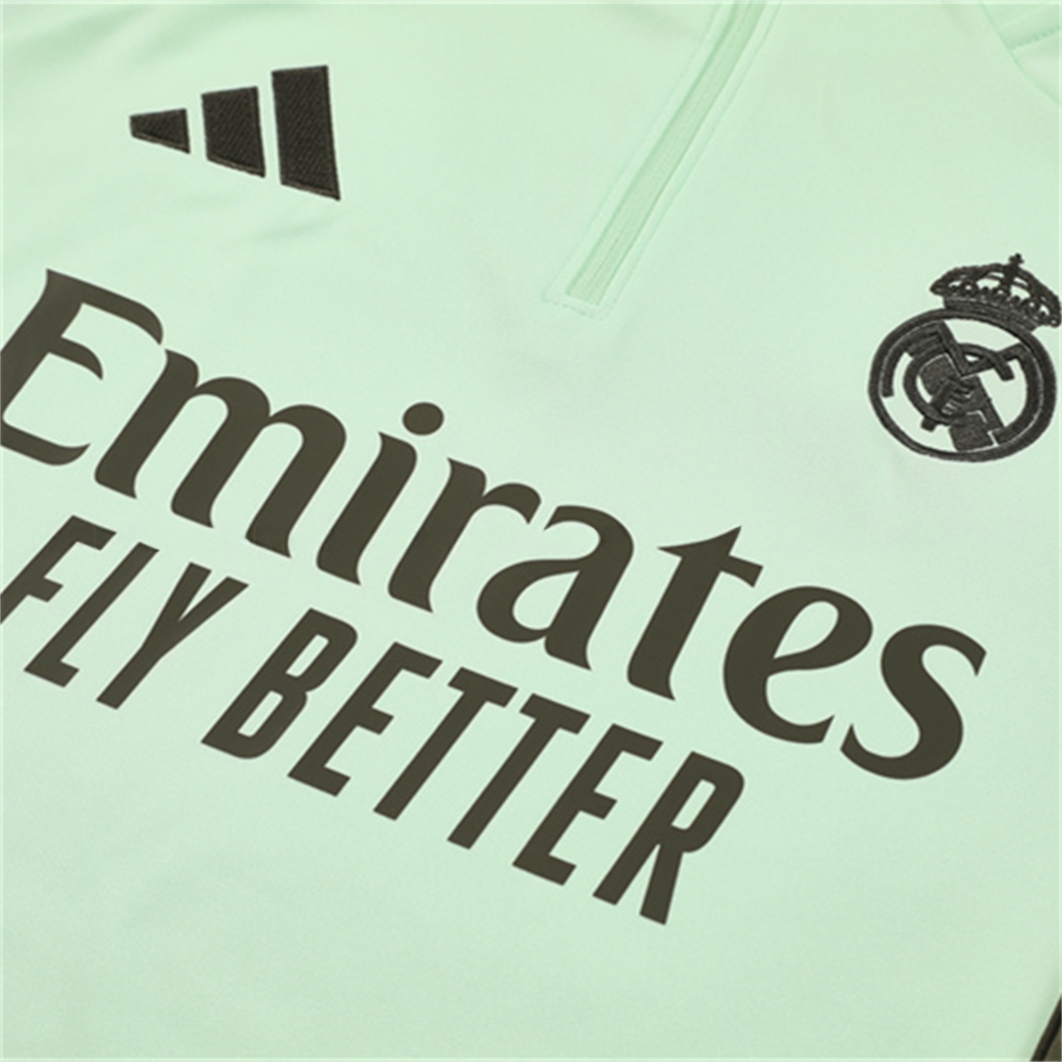 Real Madrid 25-26 Long Sleeve Training Set - Light Green Top & Army Green Pants - Unitedfutballjersey
