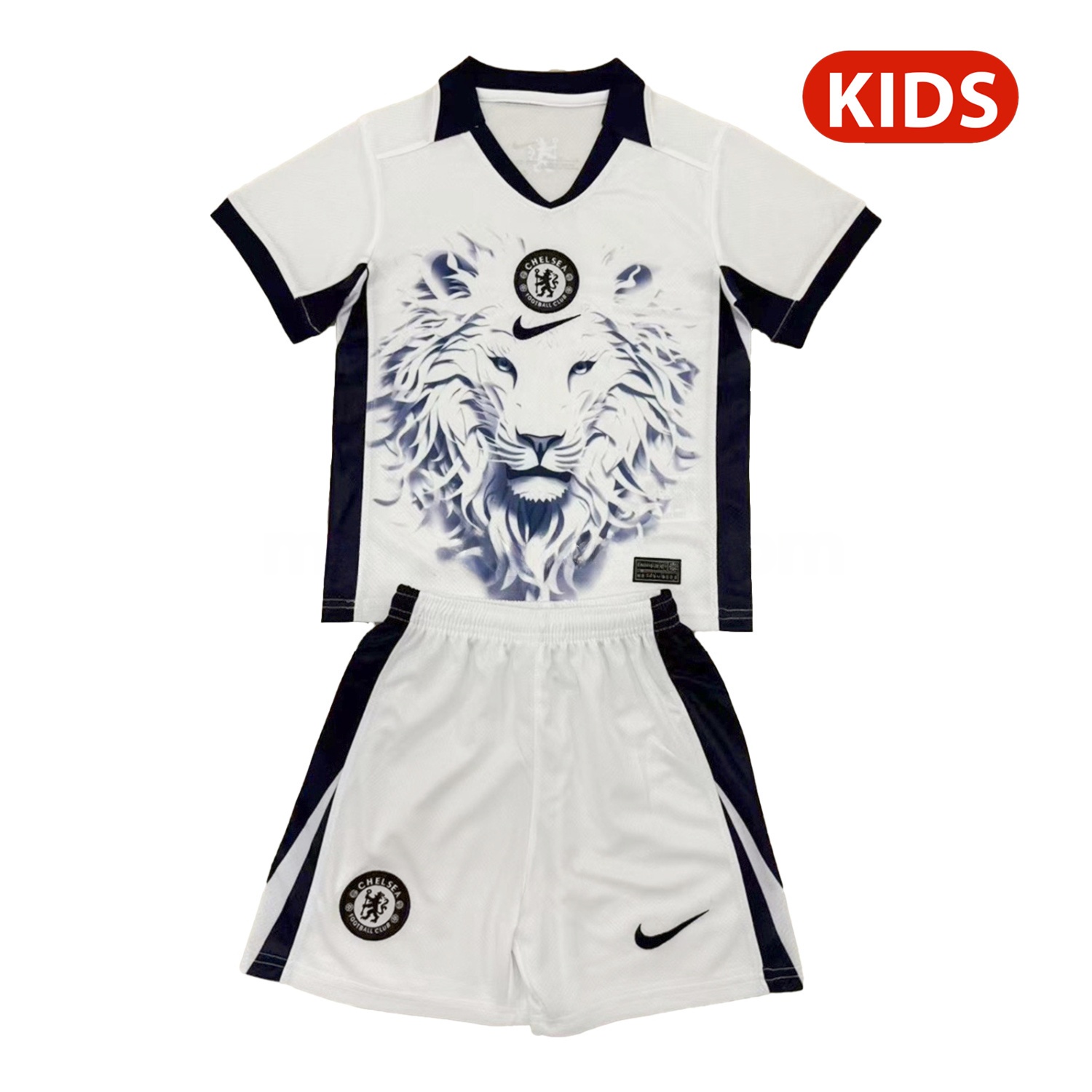 C.H.E.L.S.E.A 25-26 White Lion Concept Kids Kit - Unitedfutballjersey