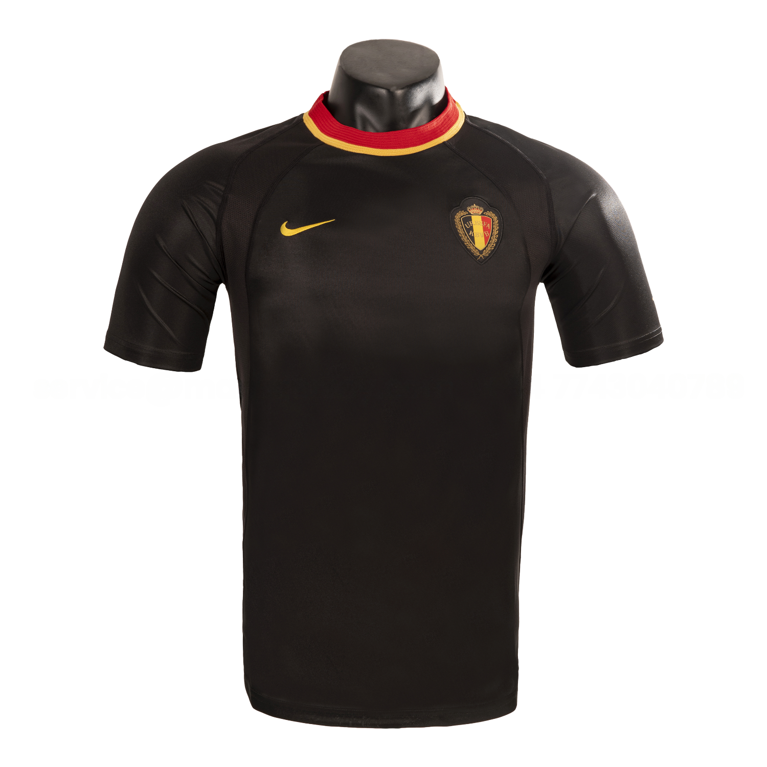 Retro Belgium 2000 Away Black Jersey - Unitedfutballjersey
