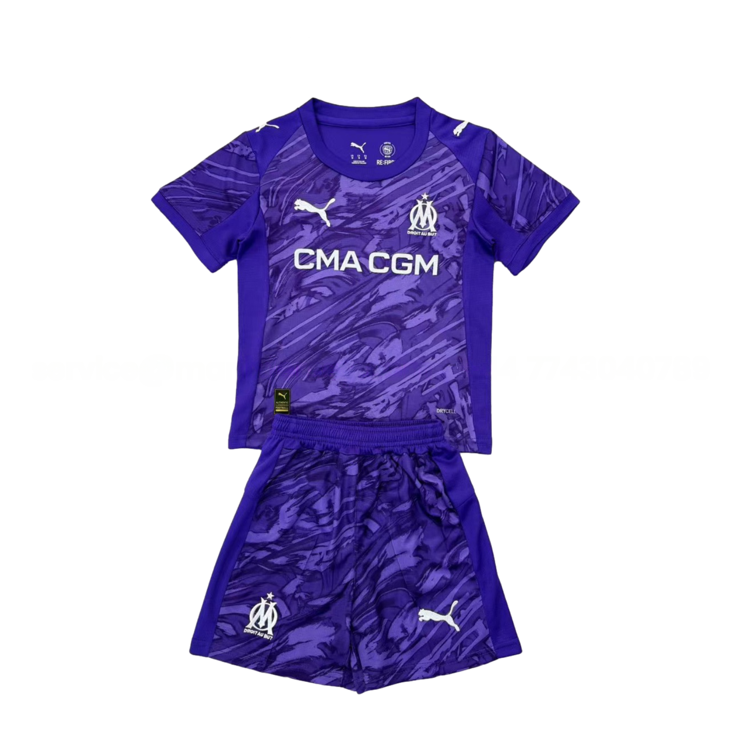 Marseille 25-26 Purple Goalkeeper Men's Adult Jersey Set - Fans Version - Unitedfutballjersey
