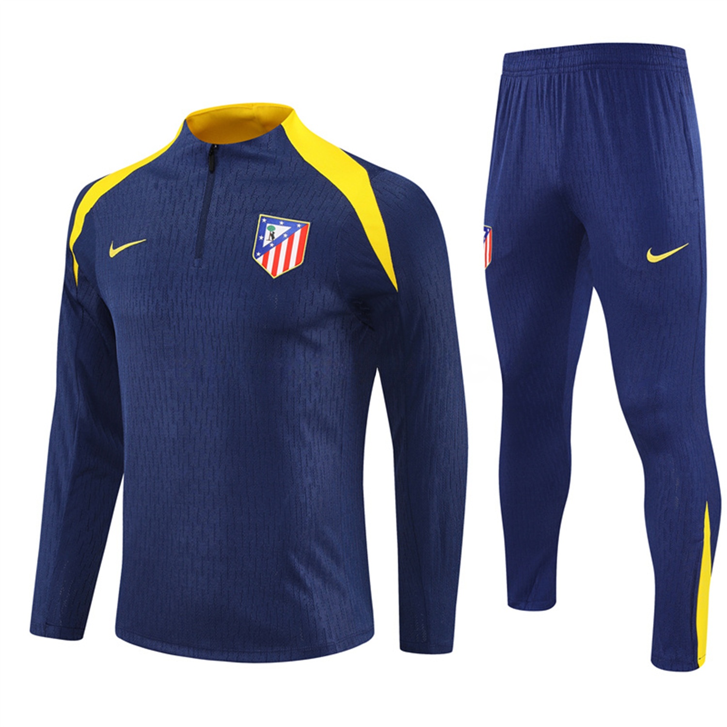 Atletico Madrid 25-26 Long Sleeves Training Set - Royal Blue Top & Royal Blue Pants - Unitedfutballjersey