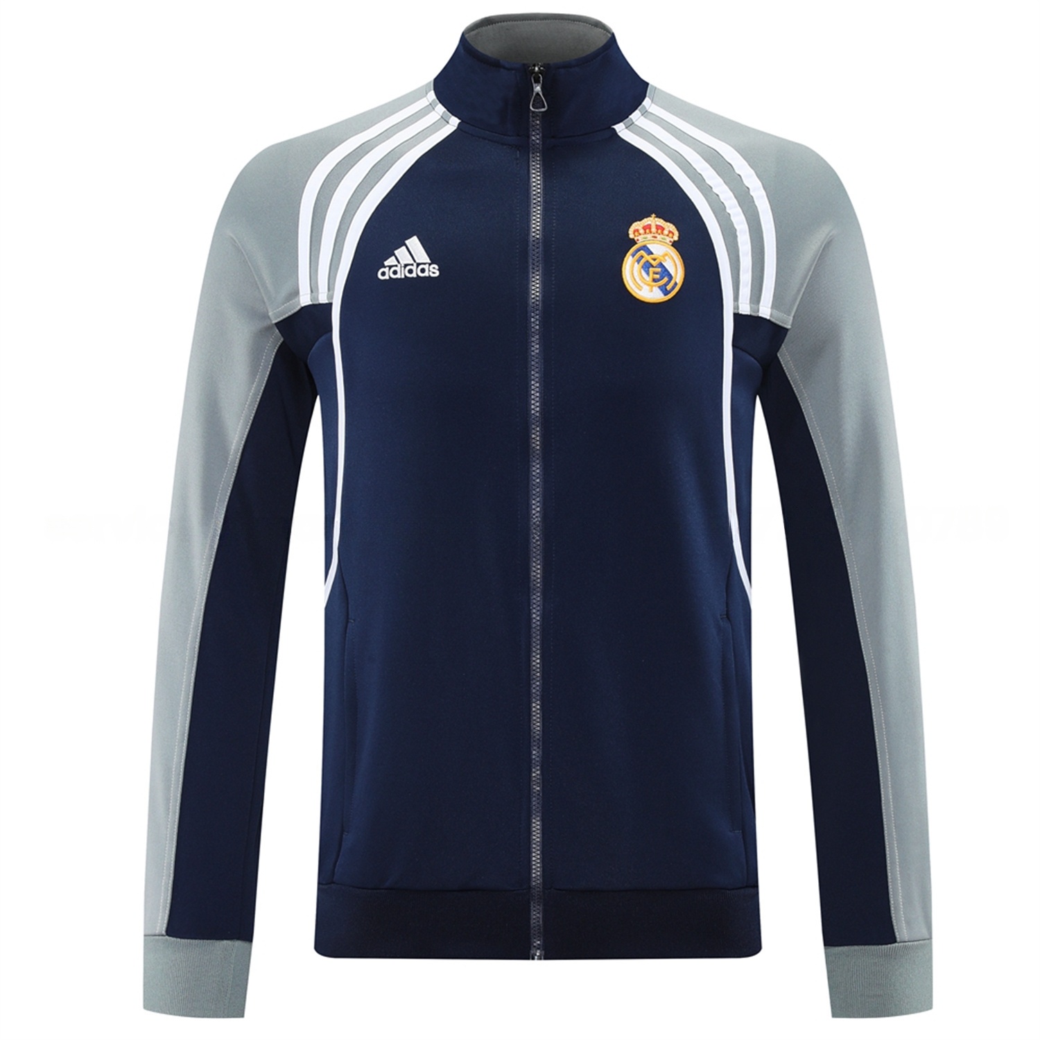 Real Madrid 25-26 Jacket Training Tracksuit - Blue Grey Jackets & Pants - Unitedfutballjersey