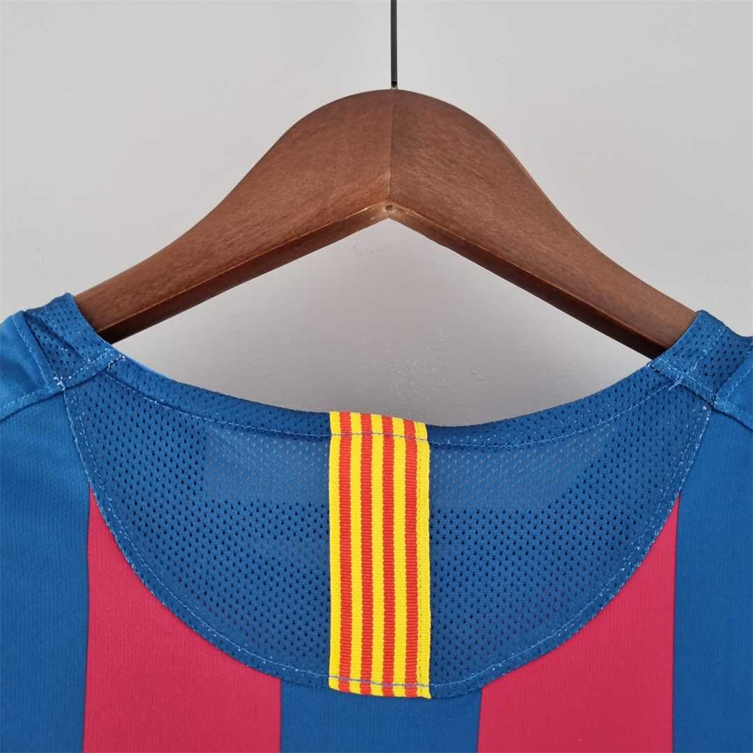 Retro Barcelona 05-06 Home Long Sleeve Jersey - UEFA Champions League Final - Unitedfutballjersey