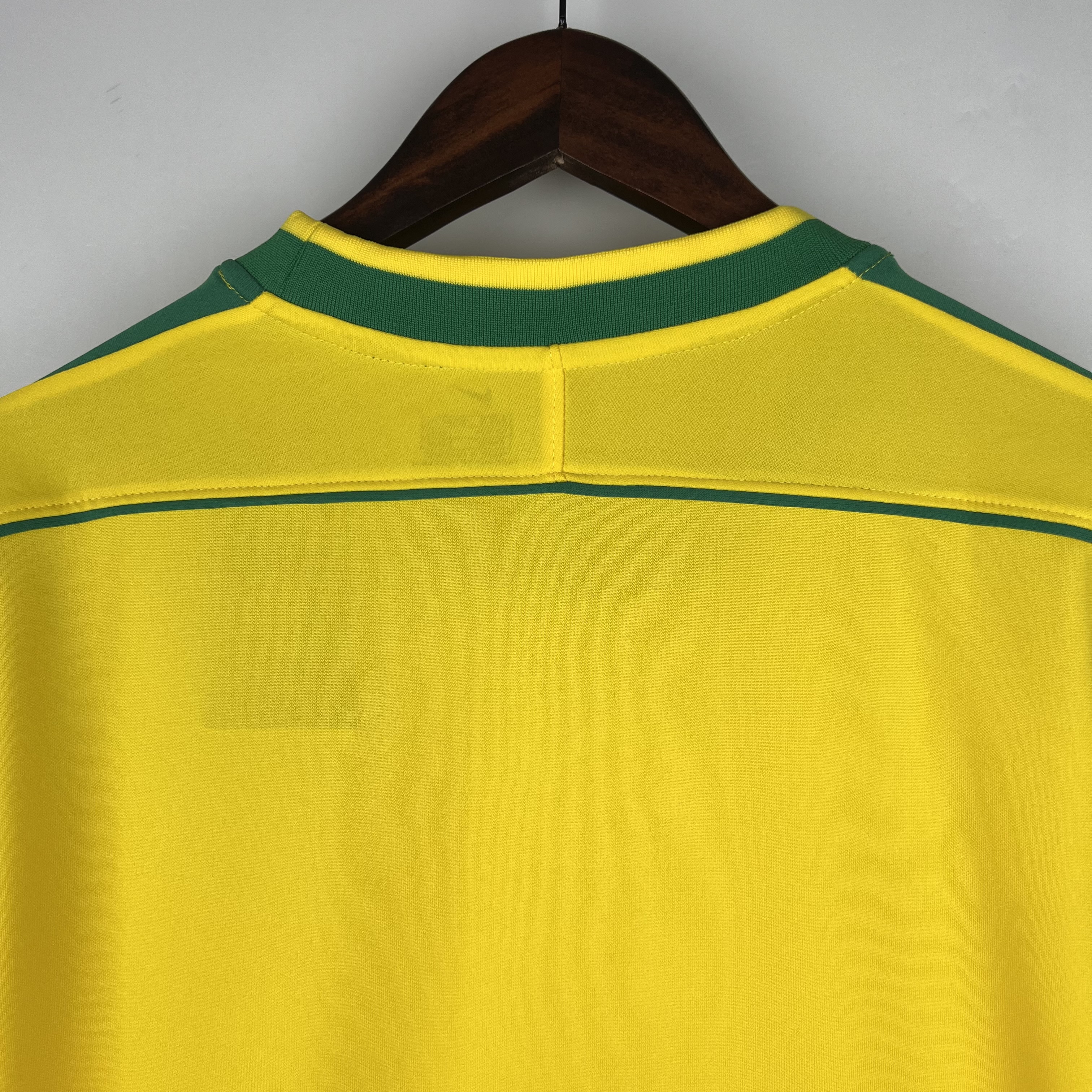 Retro Brazil 1998 Home Stadium Long Sleeve Jersey - Unitedfutballjersey