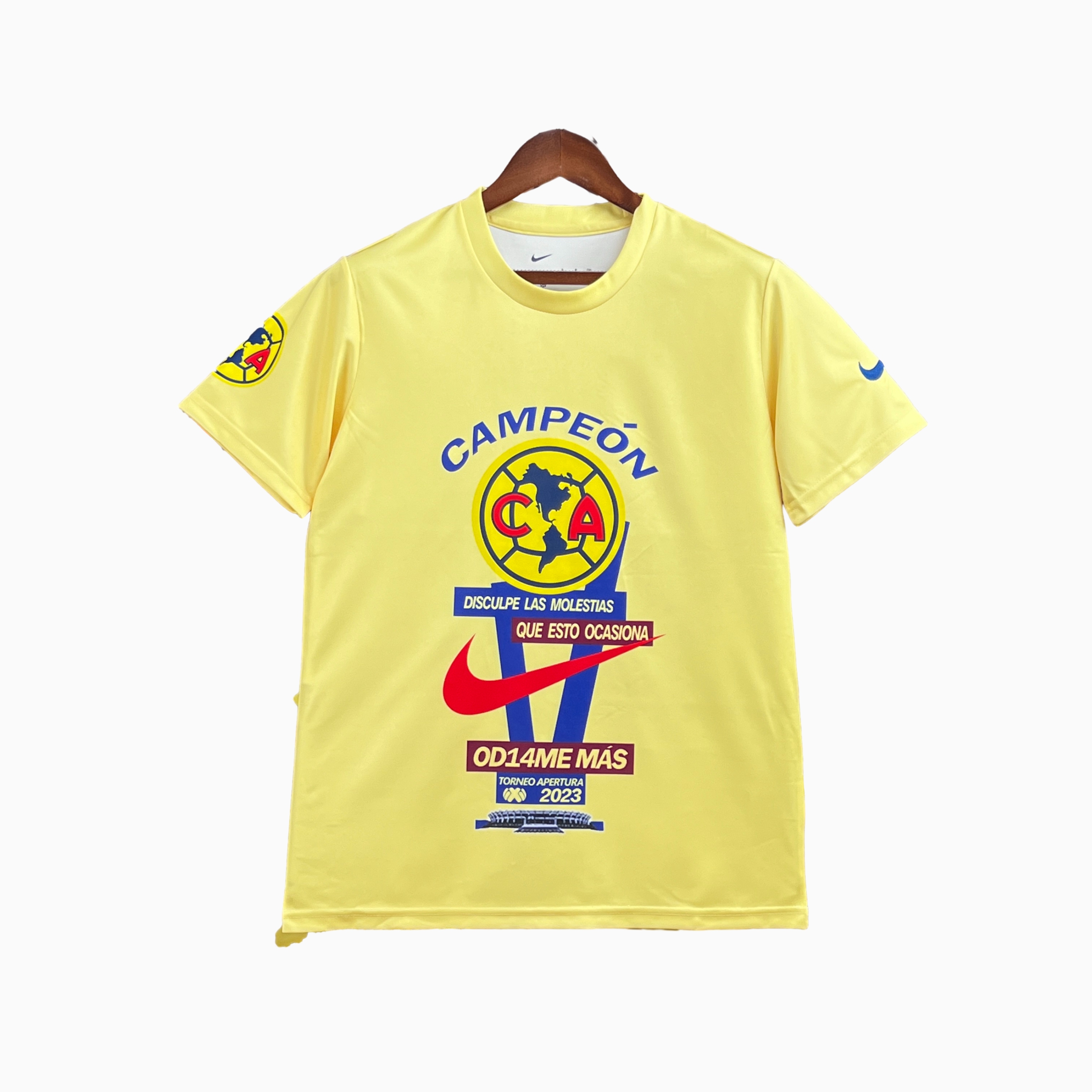 América 23-24 Champion Commemorative Edition Jersey - Fans Version - Yellow - Unitedfutballjersey