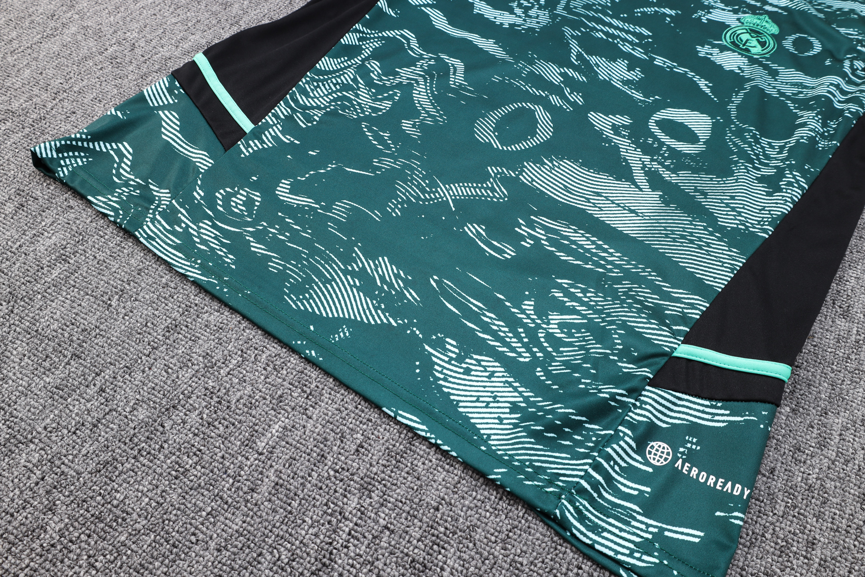 23-24 Real Madrid Green Training Vest Suit - Unitedfutballjersey