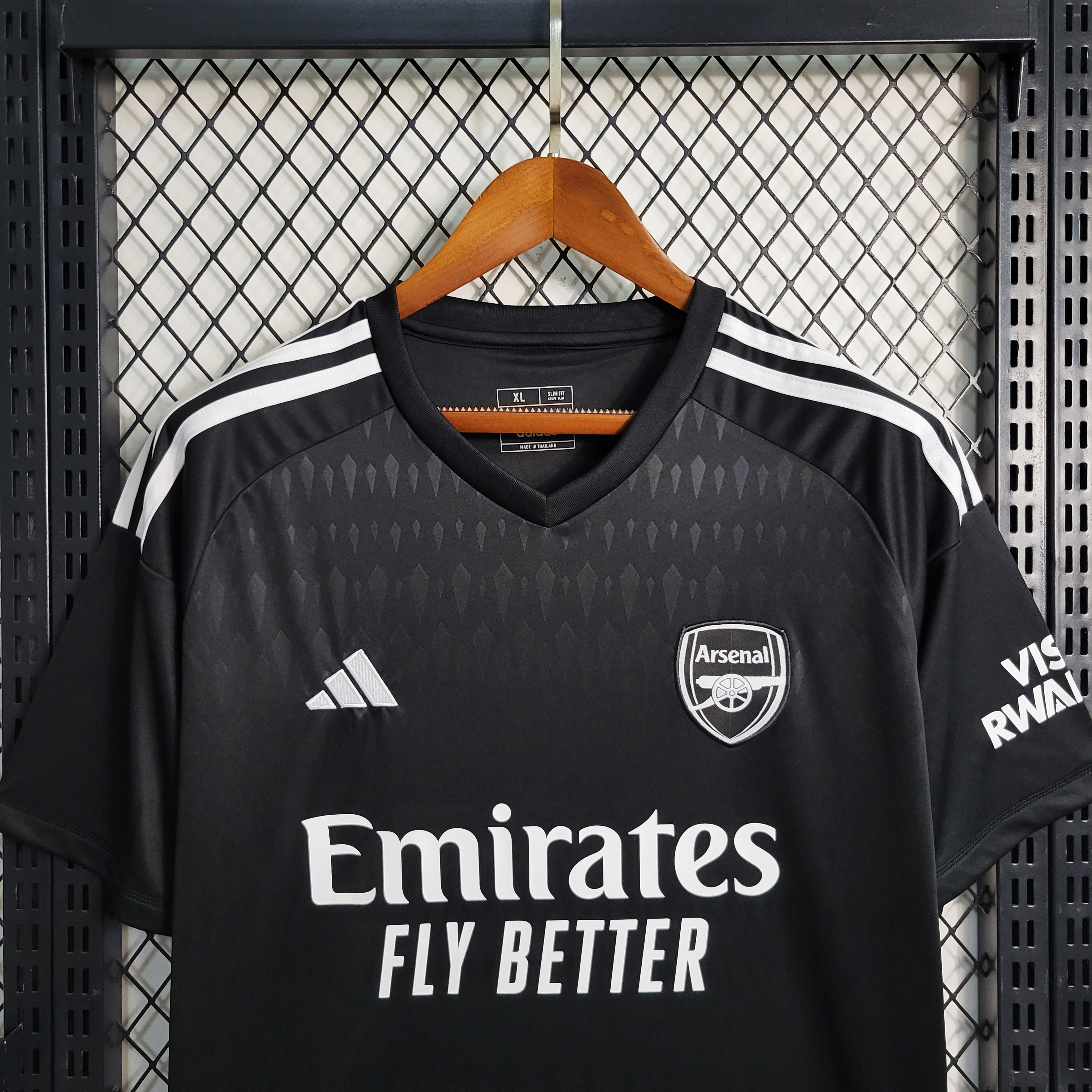 23-24 Arsenal Black Goal Keeper Fans Jersey - Unitedfutballjersey