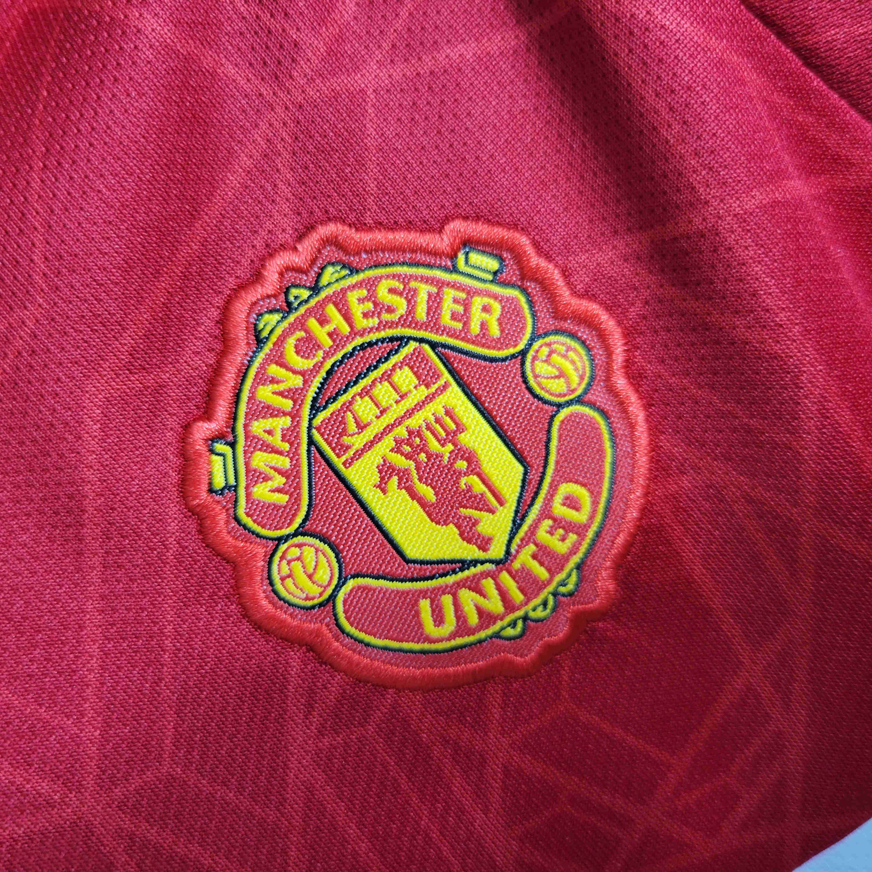 23-24 Manchester United Home Baby Kit Crawling Suit Size 9-12 - Unitedfutballjersey