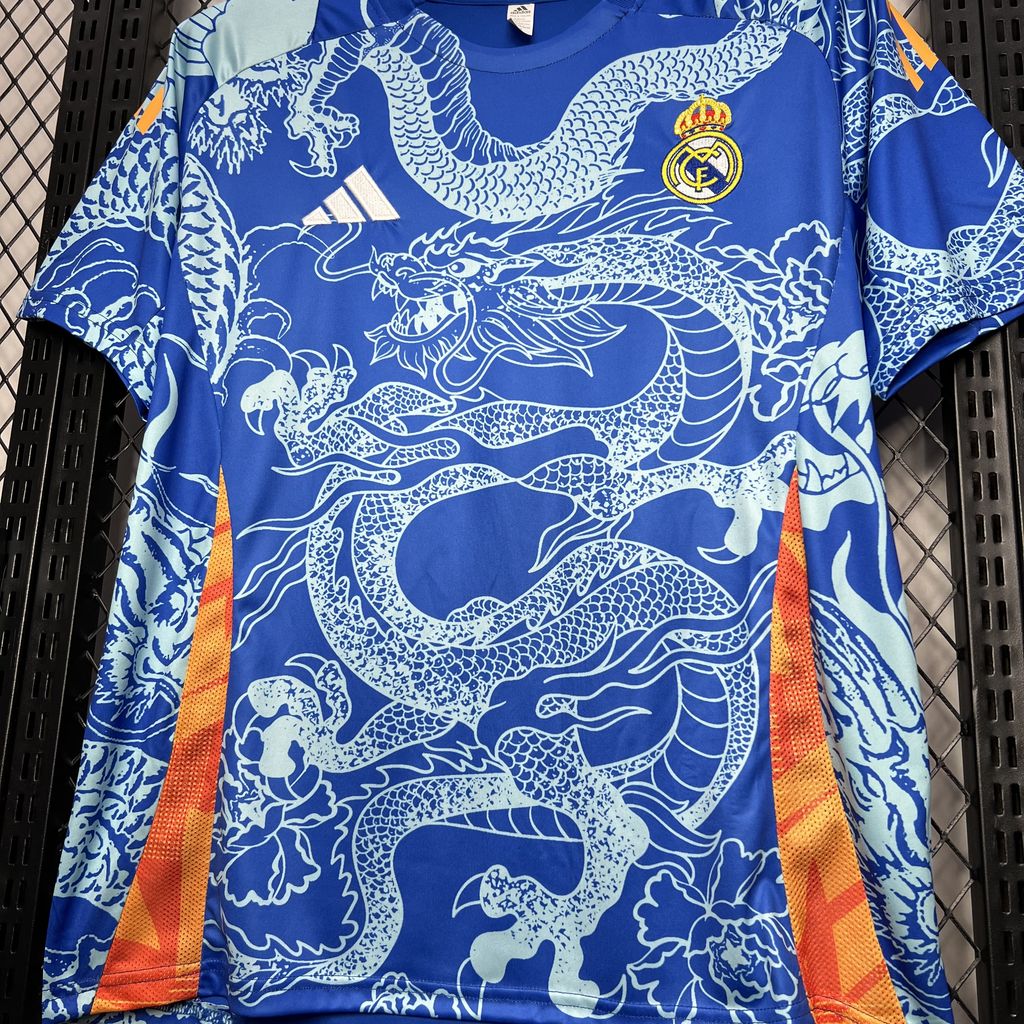Real Madrid 24-25 Blue Dragon Special Edition Jersey - Fans Version - Unitedfutballjersey