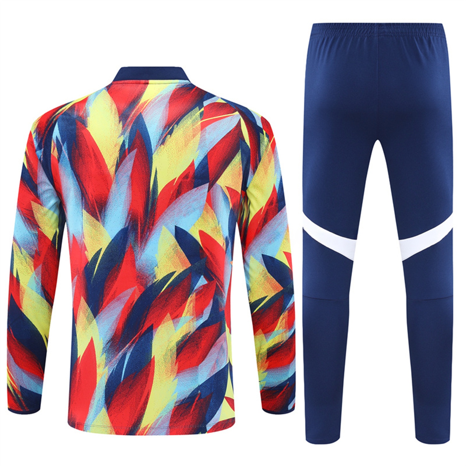 Arsenal 25-26 Long Sleeves Training Set - Colorful Camouflage Top & Royal Blue Pants - Unitedfutballjersey