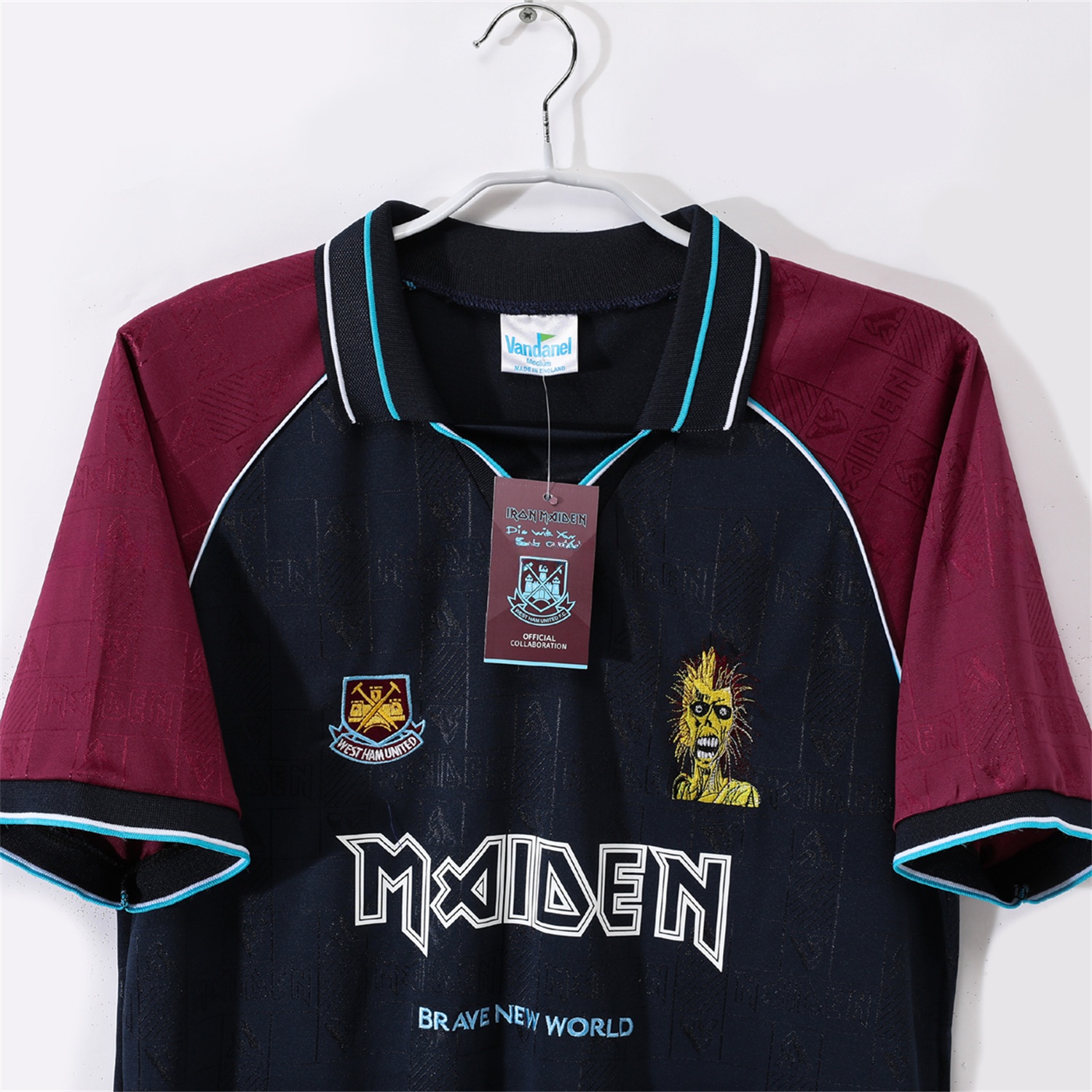 Retro West Ham United 1999 Iron Maiden Home Jersey - Unitedfutballjersey