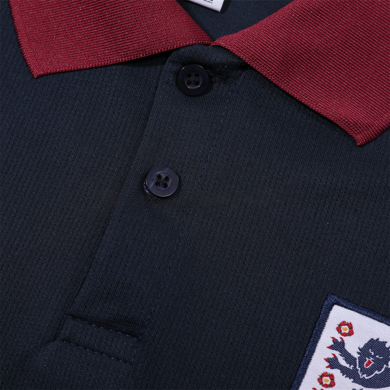 England 25-26 POLO Short-Sleeve Training Set - Deep Blue Top and Pants - Unitedfutballjersey