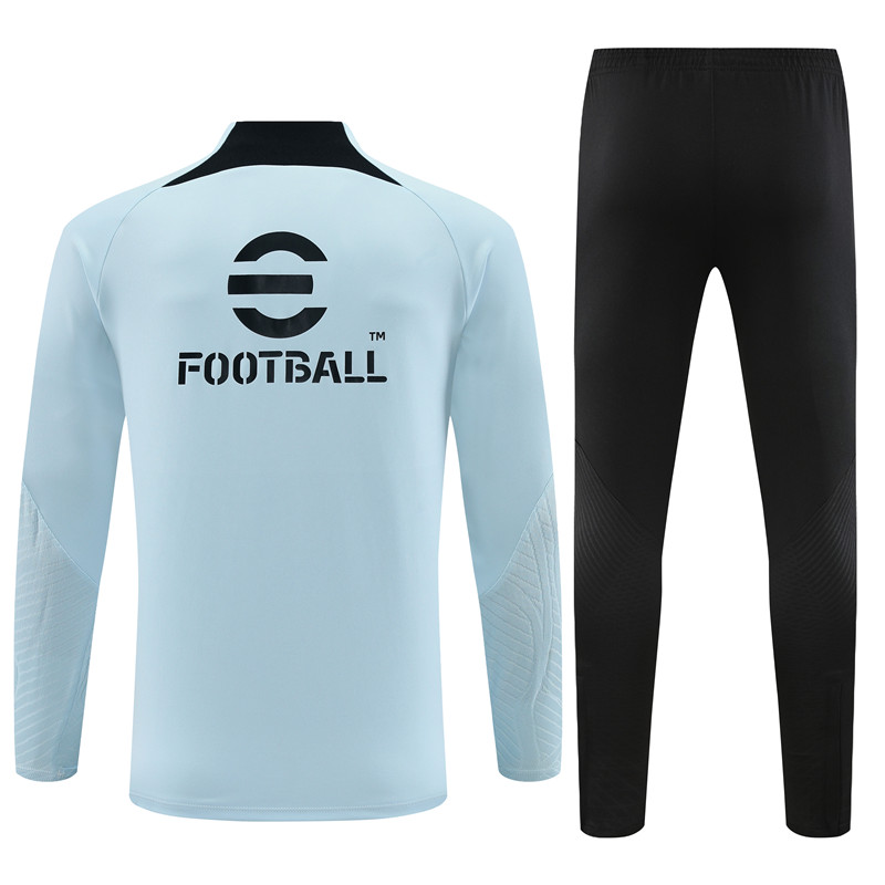Inter Milan 23-24 Long Sleeve Training Set -Light Grey - Unitedfutballjersey