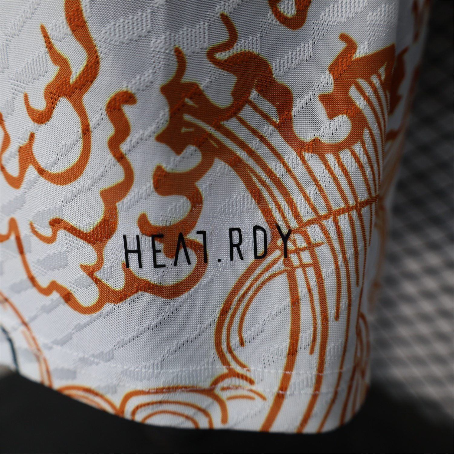 Real Madrid 24-25 Black & Orange Loong White Jersey - Player Version - Unitedfutballjersey