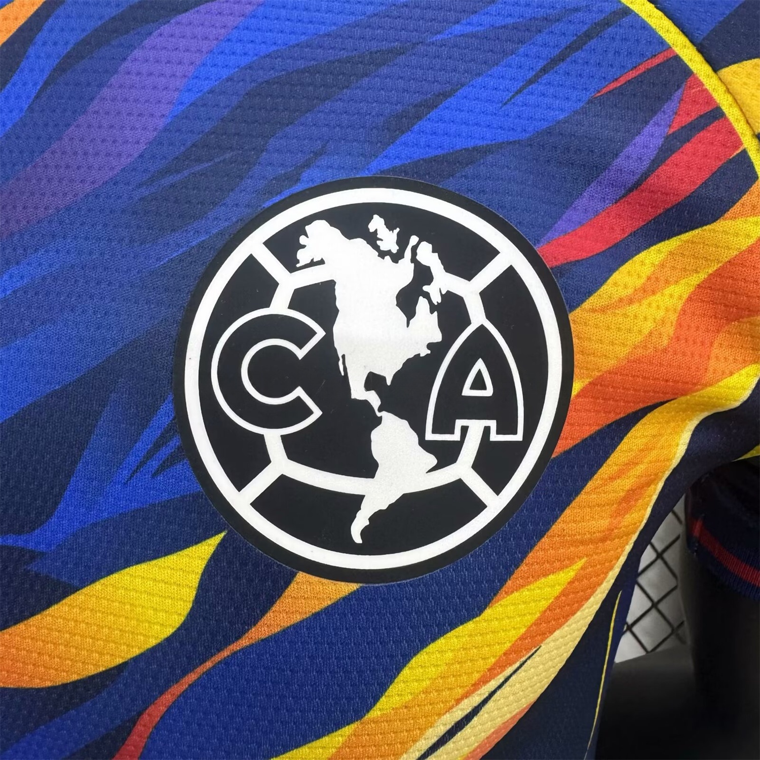 Club América 25-26 V-Shaped Camouflage Pattern Deep Blue Jersey - Player Version - Unitedfutballjersey