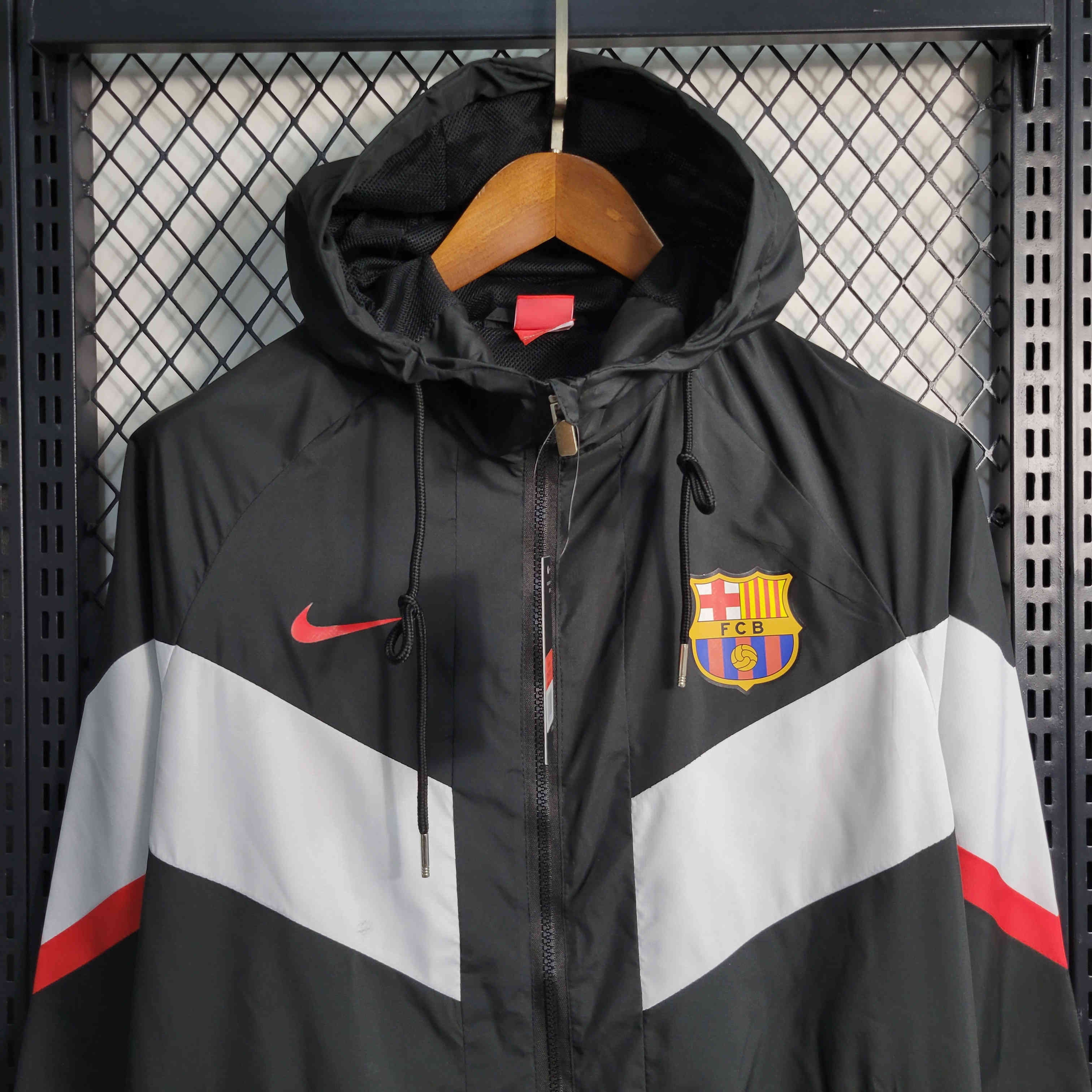 B.A.R.S.A 23-24 Black Player Windbreaker - Unitedfutballjersey