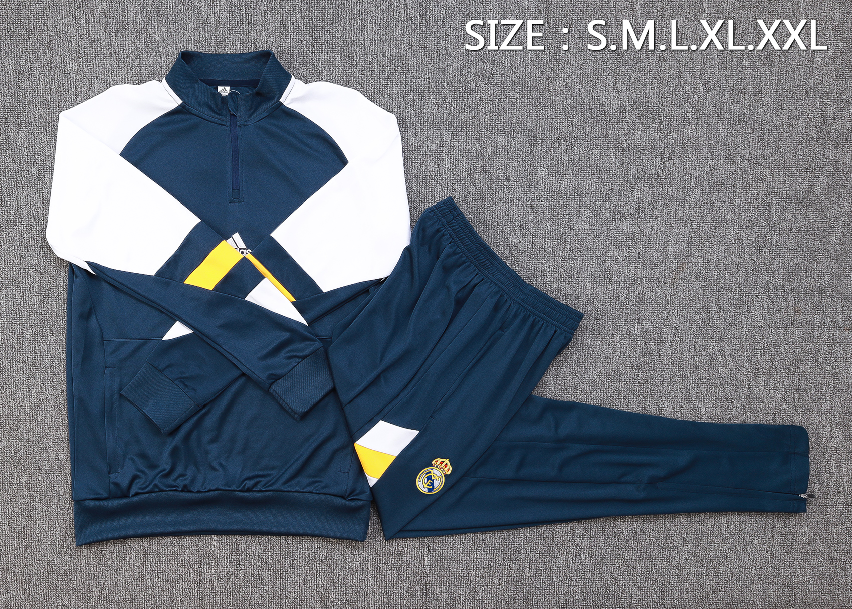 Real Madrid 23-24 Long Sleeve Training Set -Blue - Unitedfutballjersey