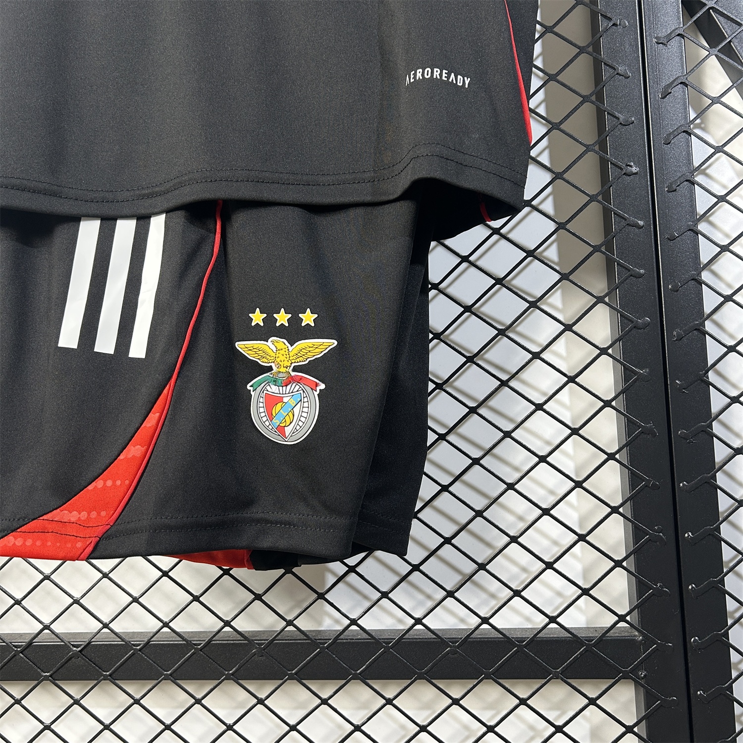 Benfica 25-26 Black Training Kids Kit - Unitedfutballjersey
